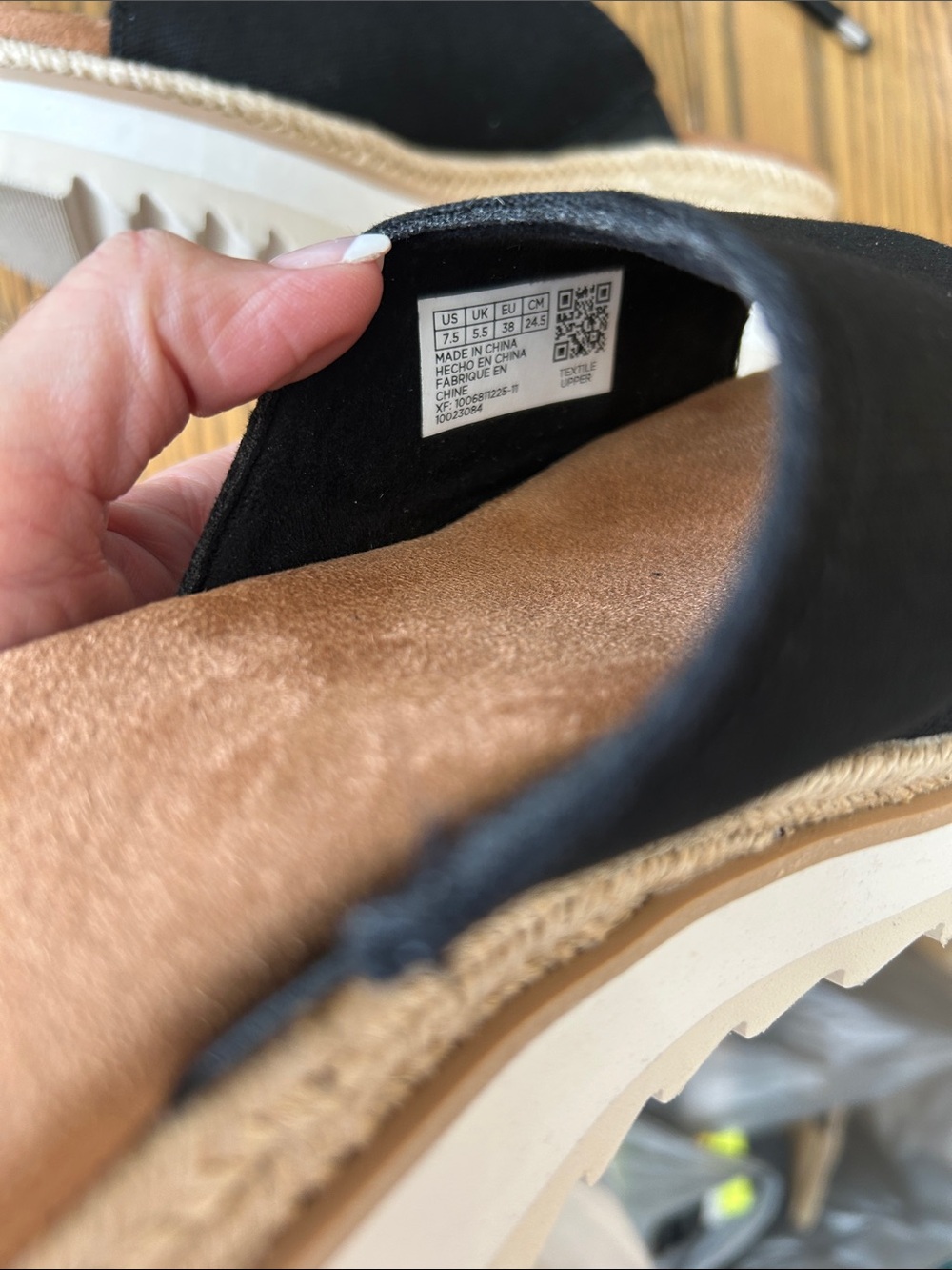 TOMS Carmen Wedge Slip-On Sandals, size 7.5, NIB - Picture 10 of 11